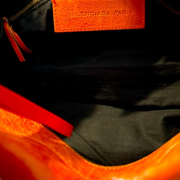 Balenciaga City Leather Satchel/Handbag with Studs - Picture 5 of 8